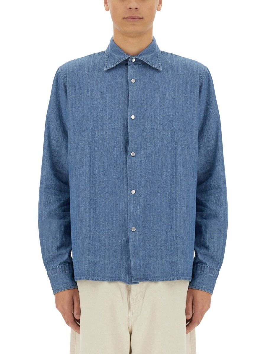 アスペジ ASPESI ティーシャツ メンズ 青色 Shirts 333124 関税 貨物輸送無料 2024AW el トップス-メンズファッション-カジュアルシャツ