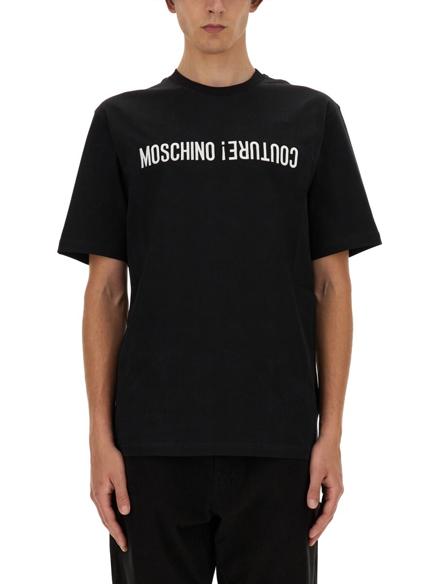 モスキーノ MOSCHINO Tシャツ メンズ ブラック T-shirts 333063 関税 送料無料 2024AW el｜BRANDSHOP「il Tesoro」