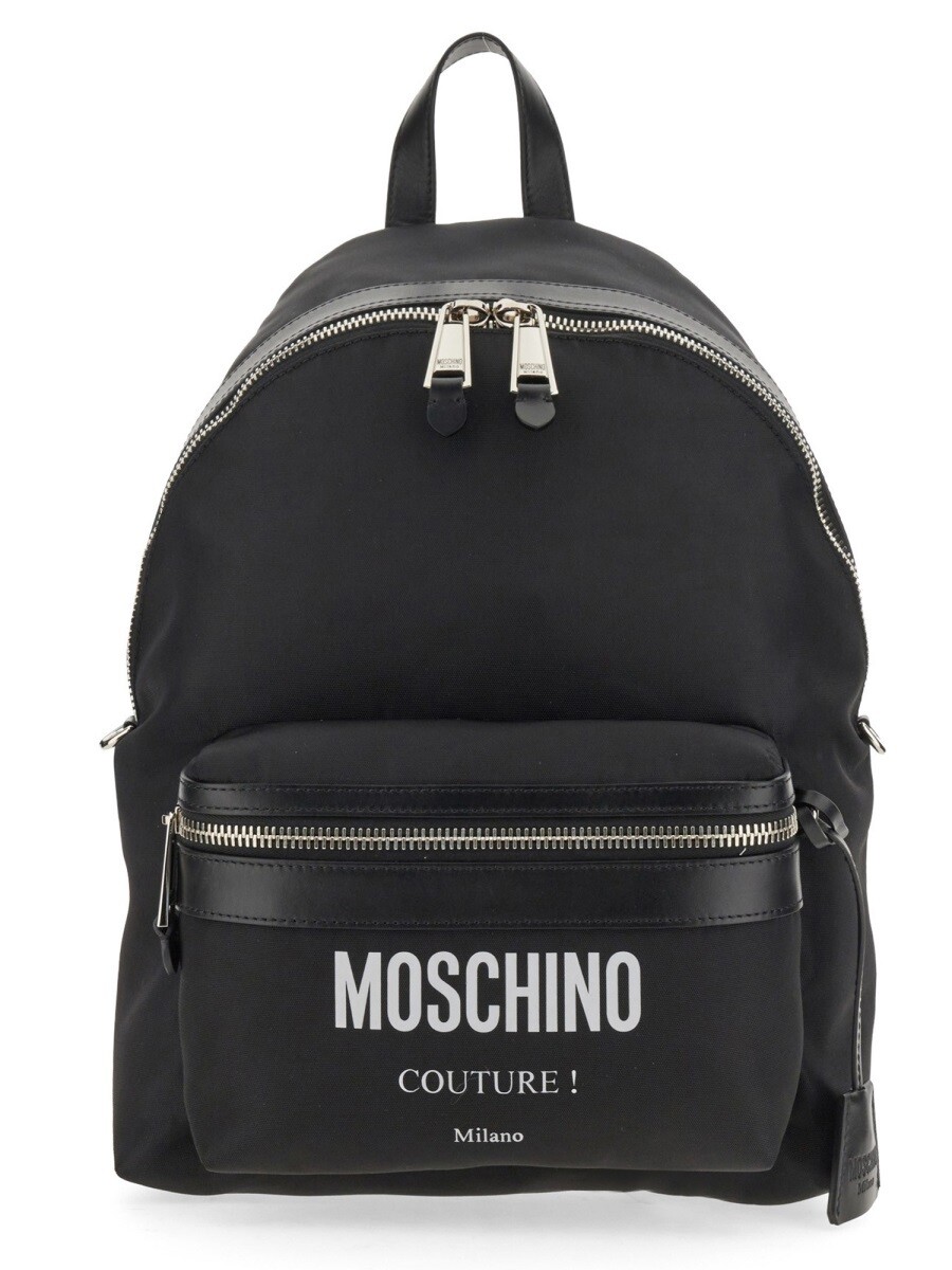 モスキーノ MOSCHINO 背嚢 うしろ側容器に並べる メンズ 黒いこと Backpacks 334598 関税 貨物輸送無料 2024AW el