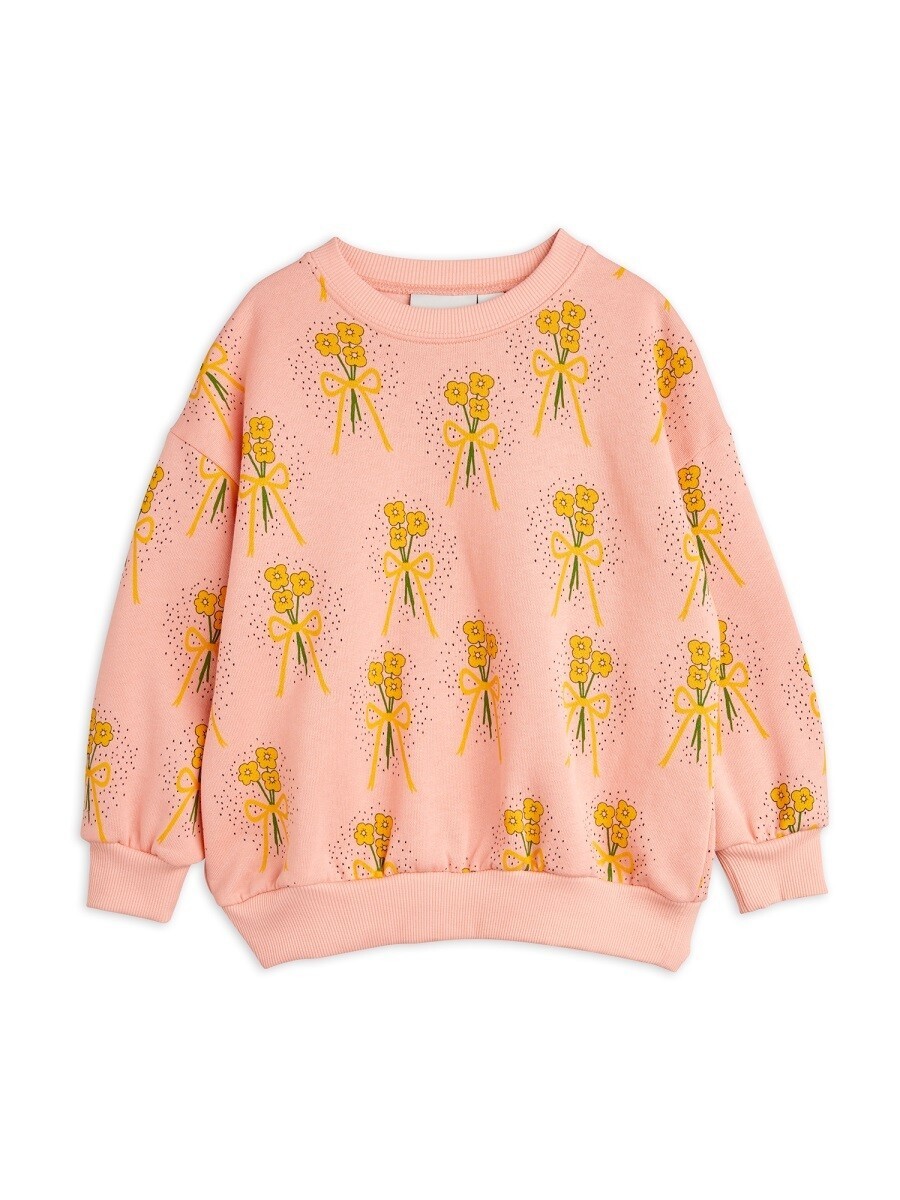 ミニ ロディーニ MINI RODINI クルーネックスウェットシャツ 調教師 ガールズ サクラ色 Crew neck sweatshirts 335223 関税 貨物輸送無料 2024AW el