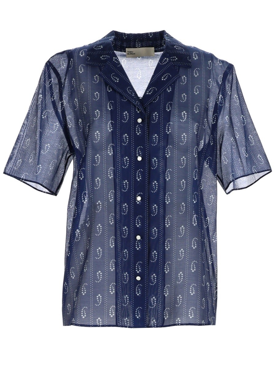 トリー バーチ TORY BURCH シャツ レディース ブルー Shirts 404451 関税 送料無料 2026SS el｜BRANDSHOP「il Tesoro」
