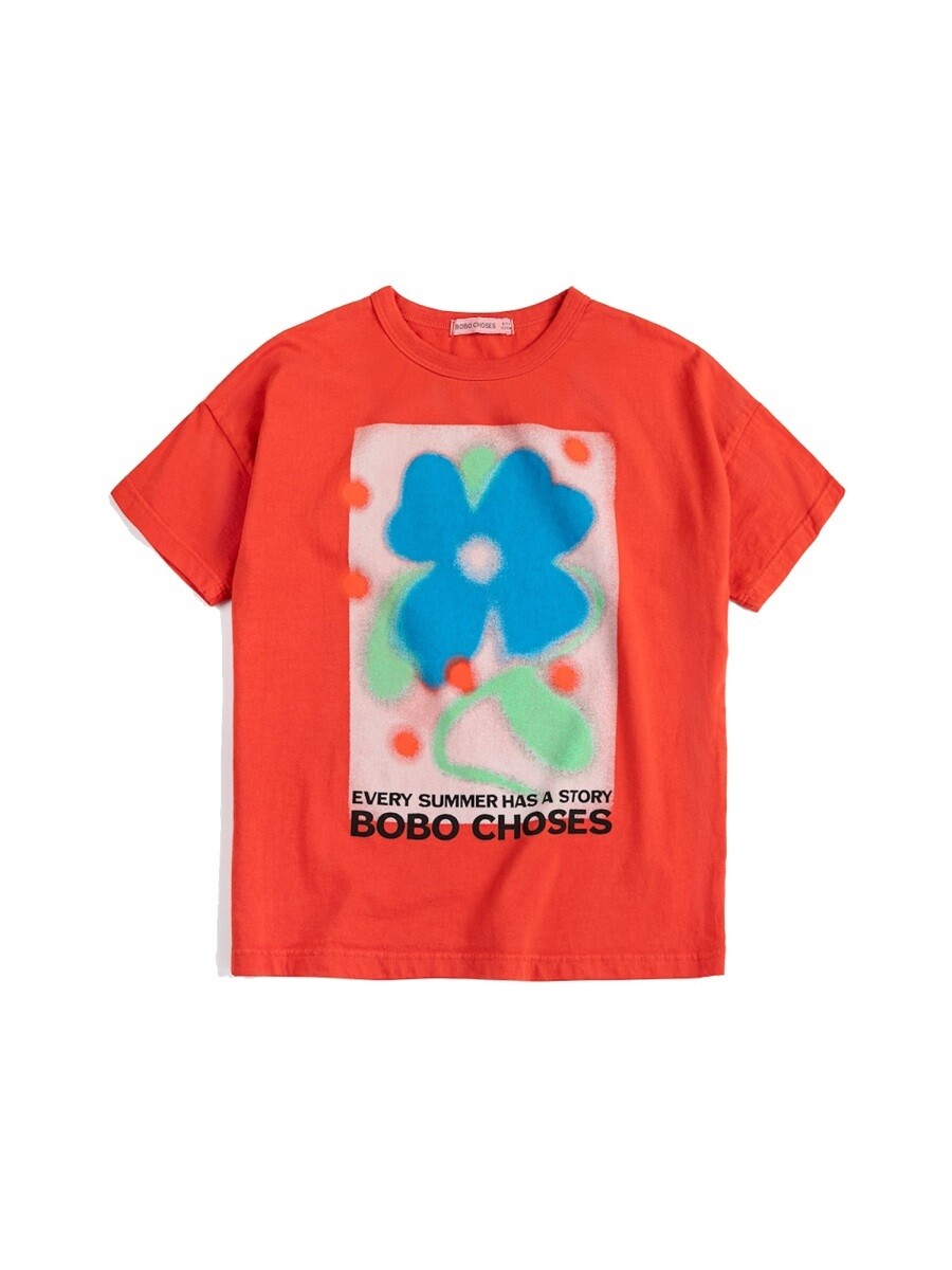 ボボショーズ BOBO CHOSES ロング捩りプルオーバー プルオーバー ガールズ 赤いこと Long sleeve t-shirts 404110 関税 貨物輸送無料 2026SS el