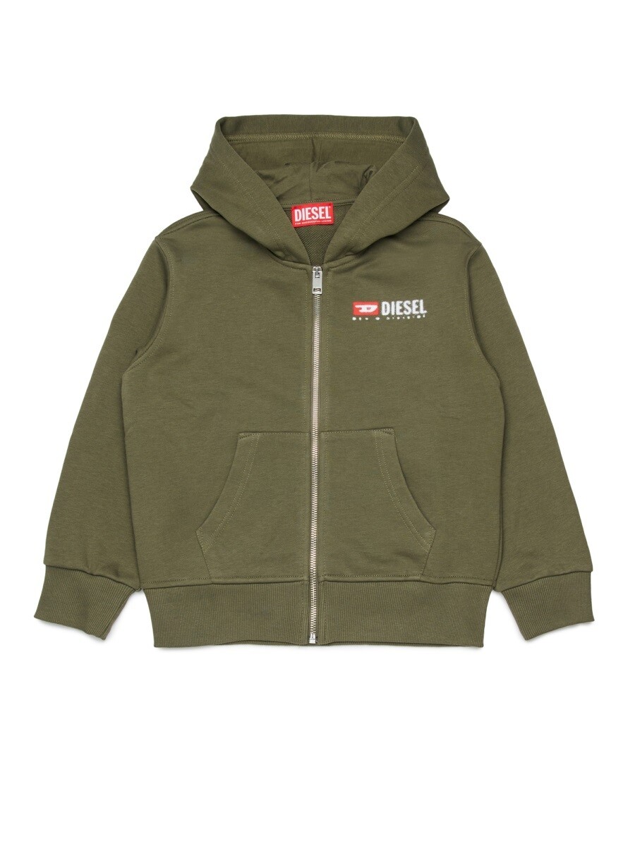 ディーゼル DIESEL クルーネックスウェットシャツ 調教師 ボーイズ 緑であること Crew neck sweatshirts 405529 関税 貨物輸送無料 2026SS el