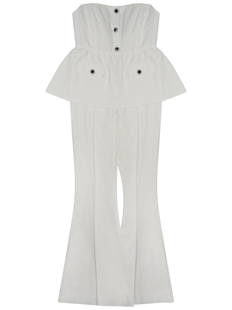 セルフ すがた絵 SELF PORTRAIT セットアップ オールインワン レディース 白いこと Jumpsuits 387427 関税 貨物輸送無料 2025SS el