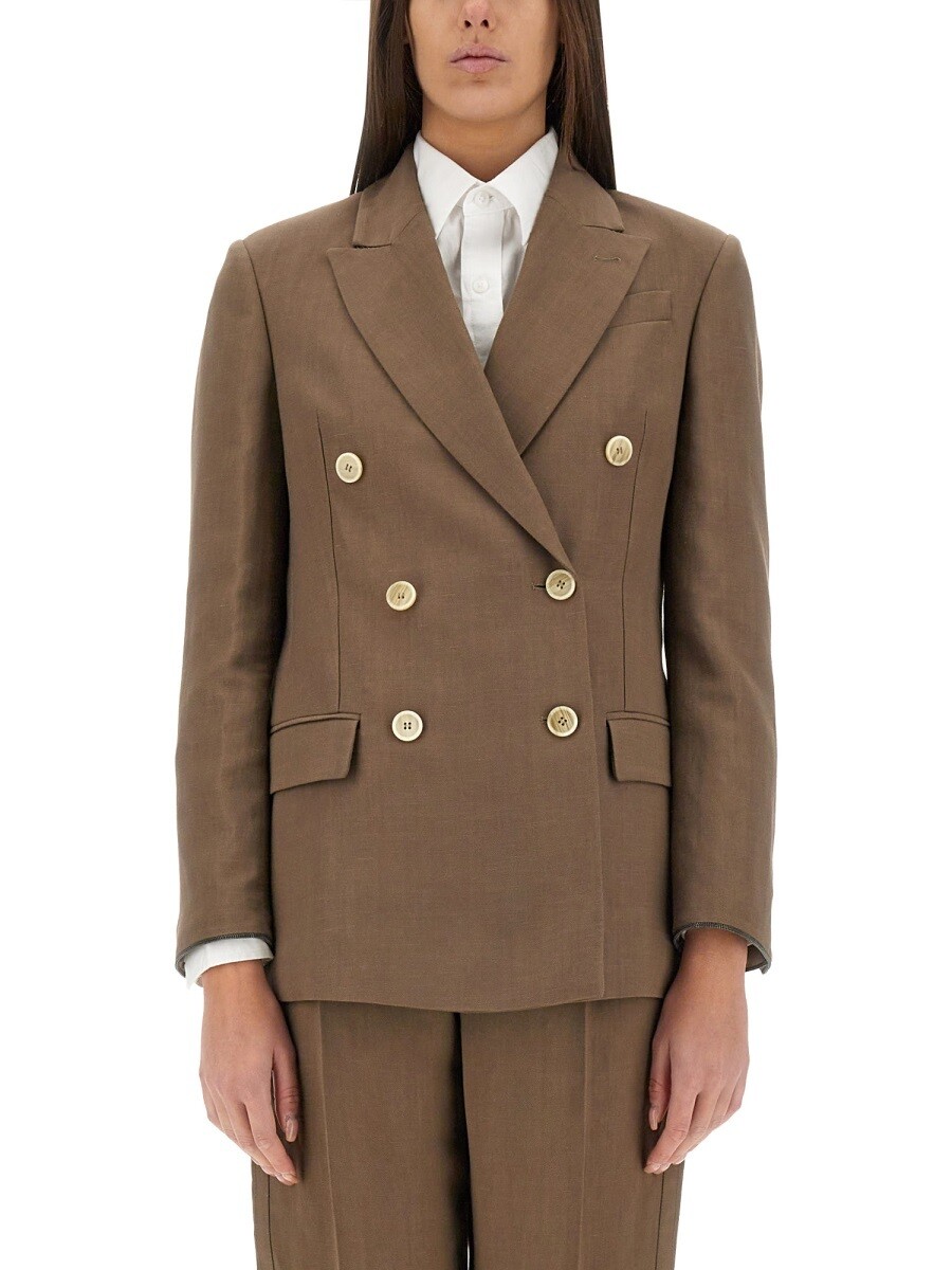 ブルネロクチネリ BRUNELLO CUCINELLI 背広上衣 背広 上衣 レディース 赤銅色 Suit Jackets 355779 関税 貨物輸送無料 2025SS el