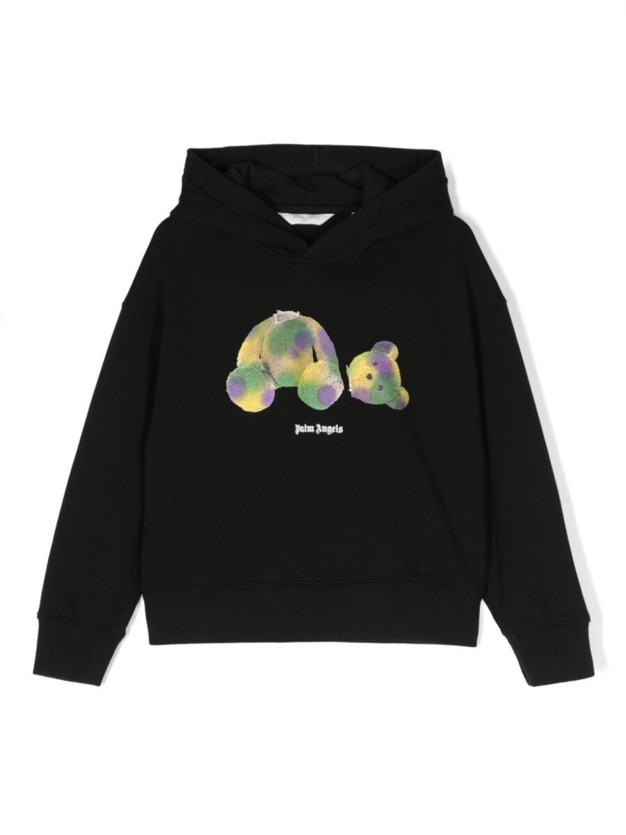 パーム・エンジェルス PALM ANGELS クルーネックスウェットシャツ 調教師 ボーイズ 黒いこと Crew neck sweatshirts 306889 関税 貨物輸送無料 2023AW el
