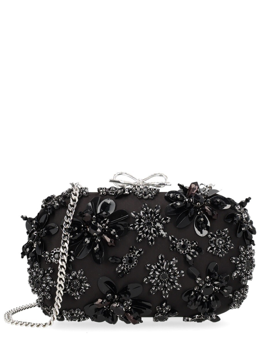 セルフ すがた絵 SELF PORTRAIT クラッチペダル御徒面子 レディース 黒いこと Clutch and wristlets bags 403513 関税 貨物輸送無料 2026SS el