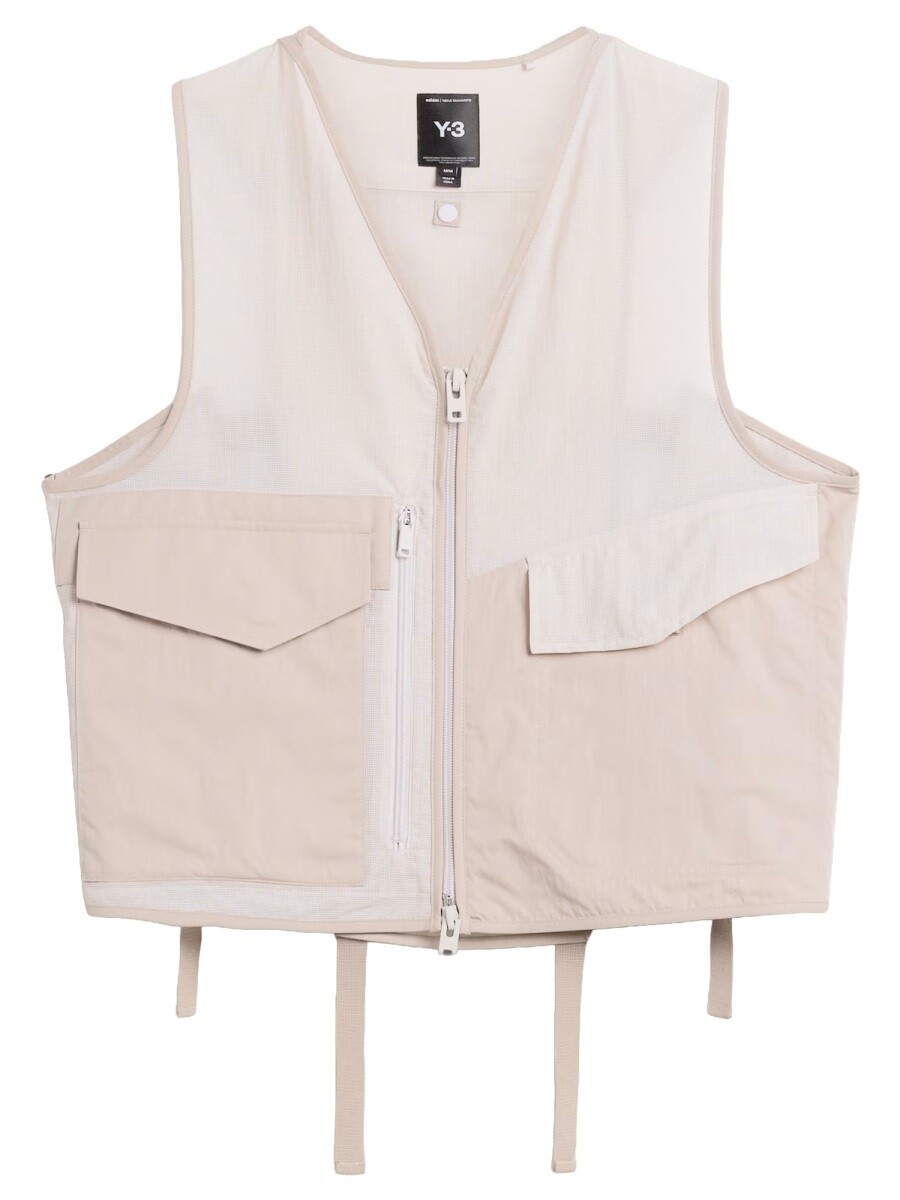 ワイスロバート・エドワード・リー Y-3 ジレ より良い メンズ ベージュ Vests 404180 関税 貨物輸送無料 2026SS el