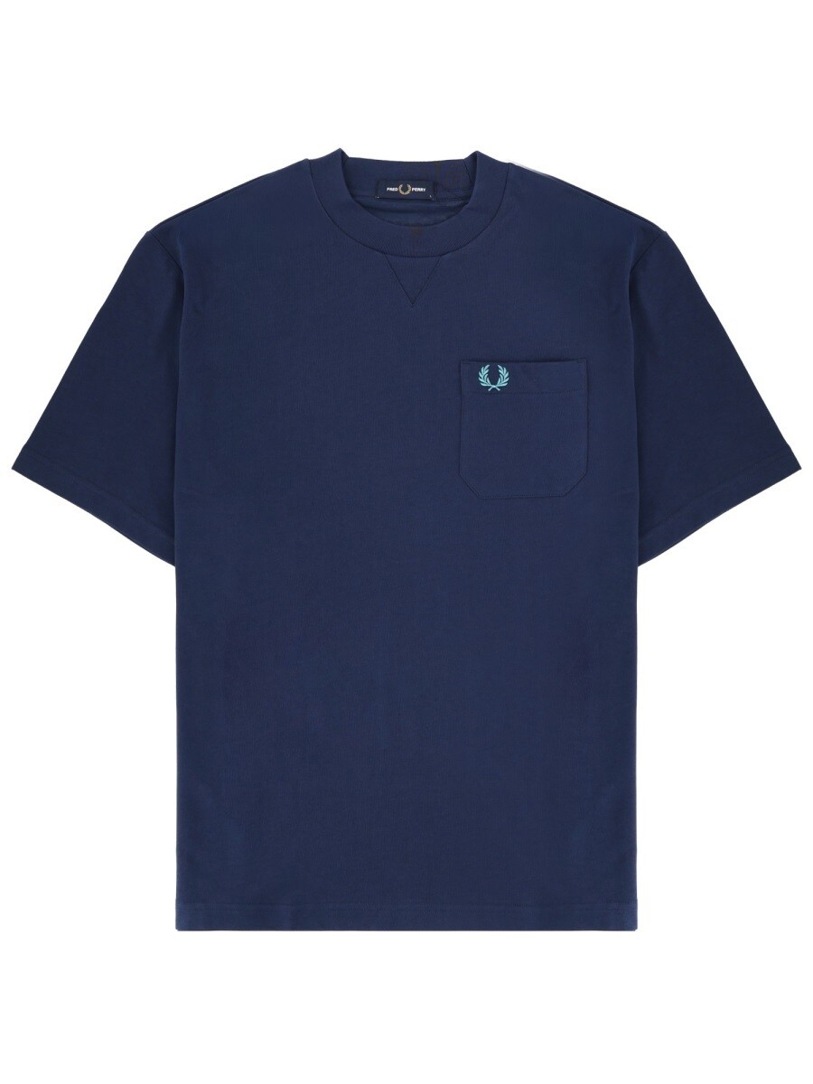 フレッド ペリー FRED PERRY Tシャツ メンズ ブルー T-shirts 404895 関税 送料無料 2026SS el｜BRANDSHOP「il Tesoro」