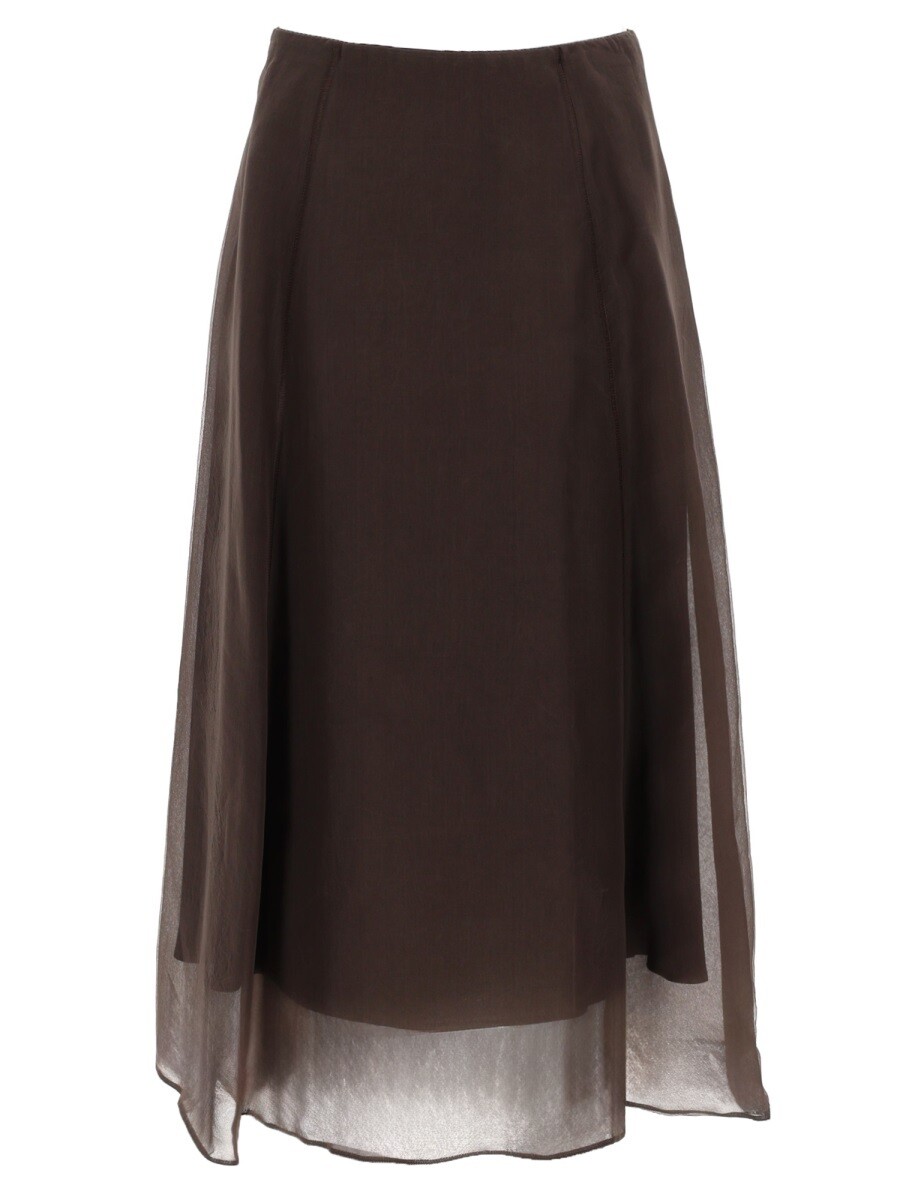 ブルネロクチネリ BRUNELLO CUCINELLI スカート レディース ブラウン Skirts 391510 関税 送料無料 2026SS el｜BRANDSHOP「il Tesoro」