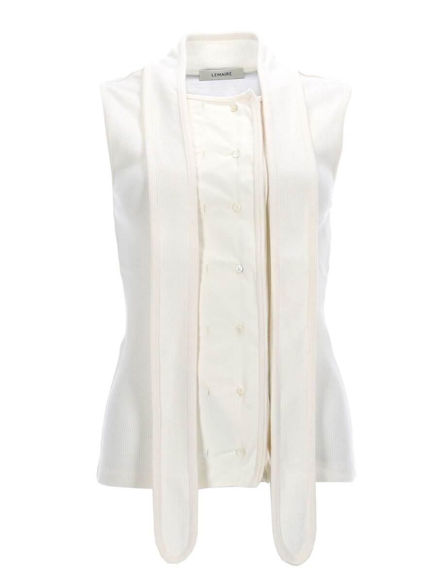 ルメール LEMAIRE Tシャツ トップス レディース ホワイト T-shirts and tops 398722 関税 送料無料 2026SS el｜BRANDSHOP「il Tesoro」