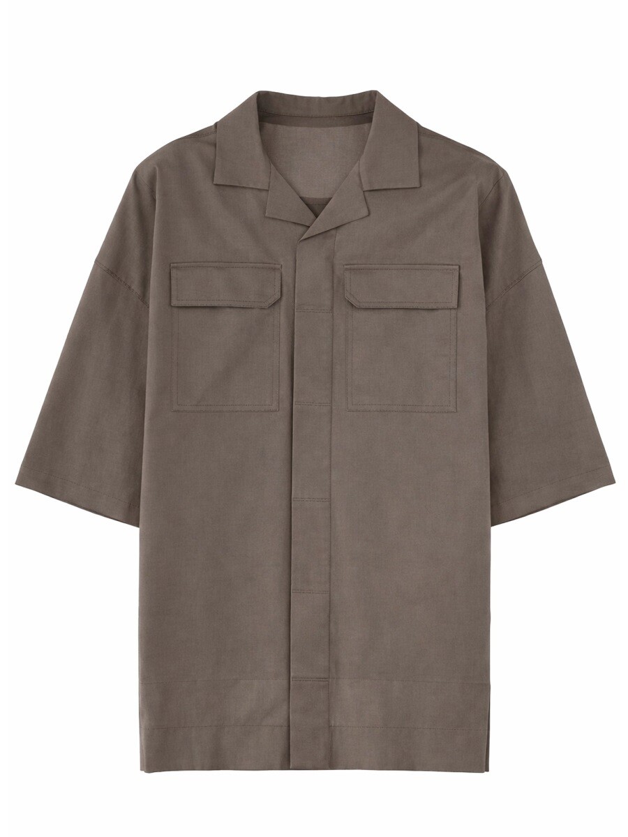 リック オウエンス RICK OWENS シャツ メンズ グレー Shirts 400804 関税 送料無料 2026SS el|BRANDSHOP「il Tesoro」