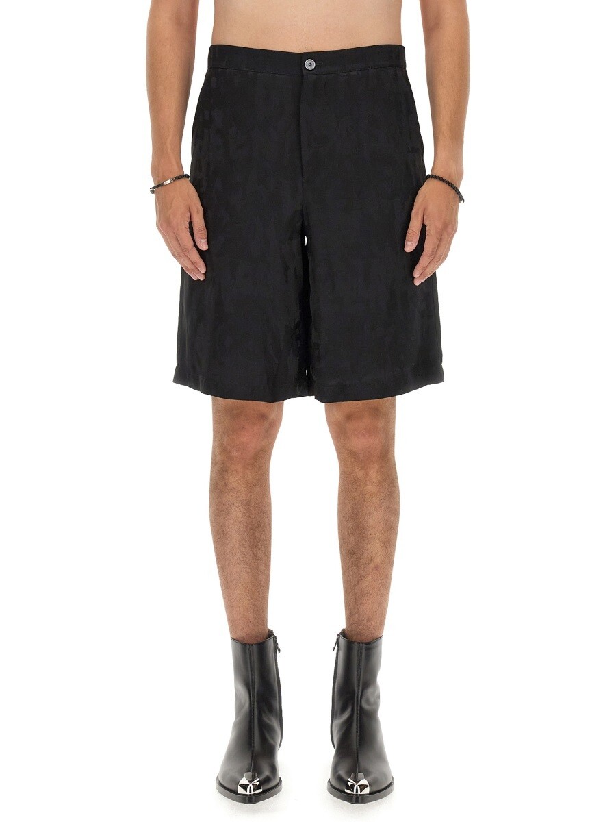 アレキサンダー マックイーン ALEXANDER MCQUEEN ショーツ メンズ ブラック Shorts 299906 関税 送料無料 2023AW el｜BRANDSHOP「il Tesoro」