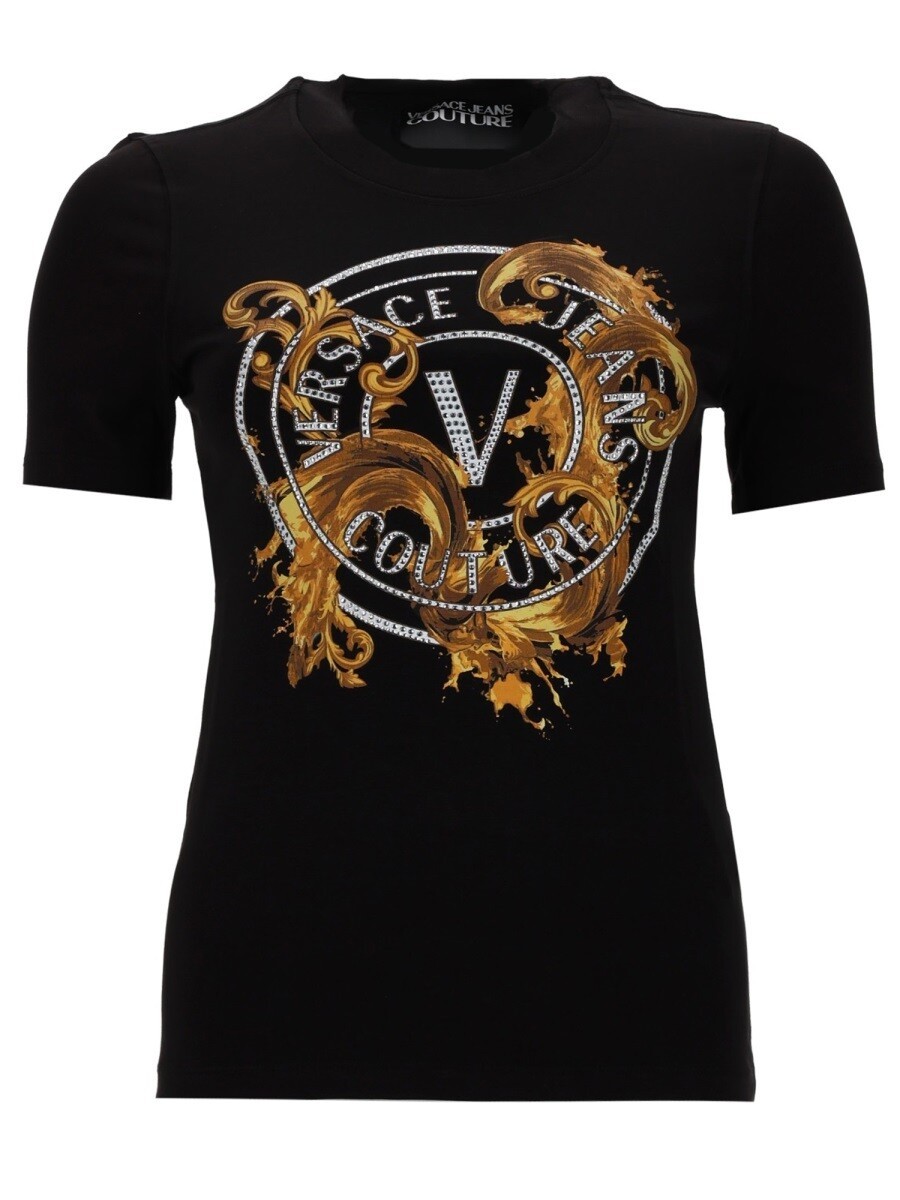 ヴェルサーチェ・ジーンズ・クチュール VERSACE JEANS COUTURE ポロシャツ Tシャツ レディース ブラック T-shirts and polo shirts 400568 関税 送料無料 2026SS el｜BRANDSHOP「il Tesoro」