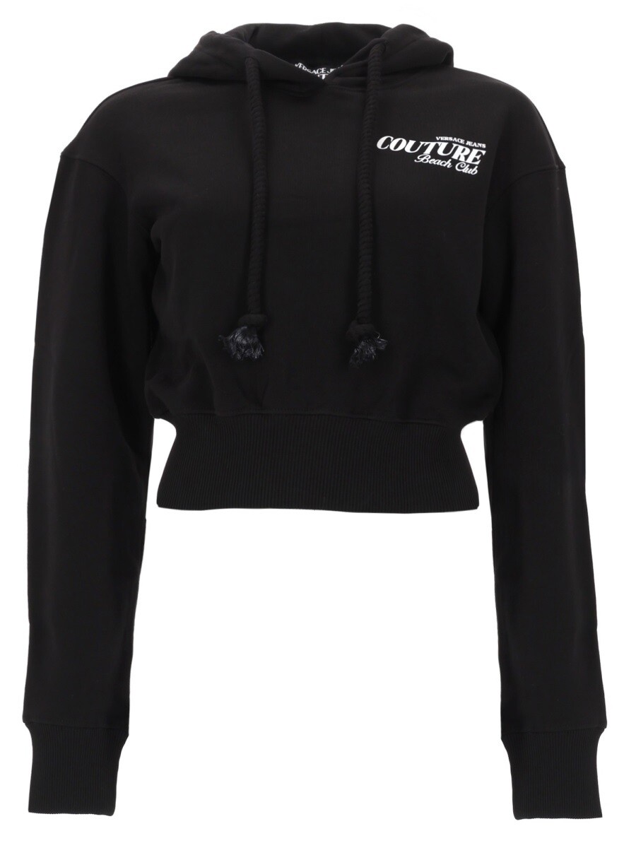 ヴェルサーチェ・ジーンズ・クチュール VERSACE JEANS COUTURE 調教師 レディース 黒いこと Sweatshirts 400798 関税 貨物輸送無料 2026SS el