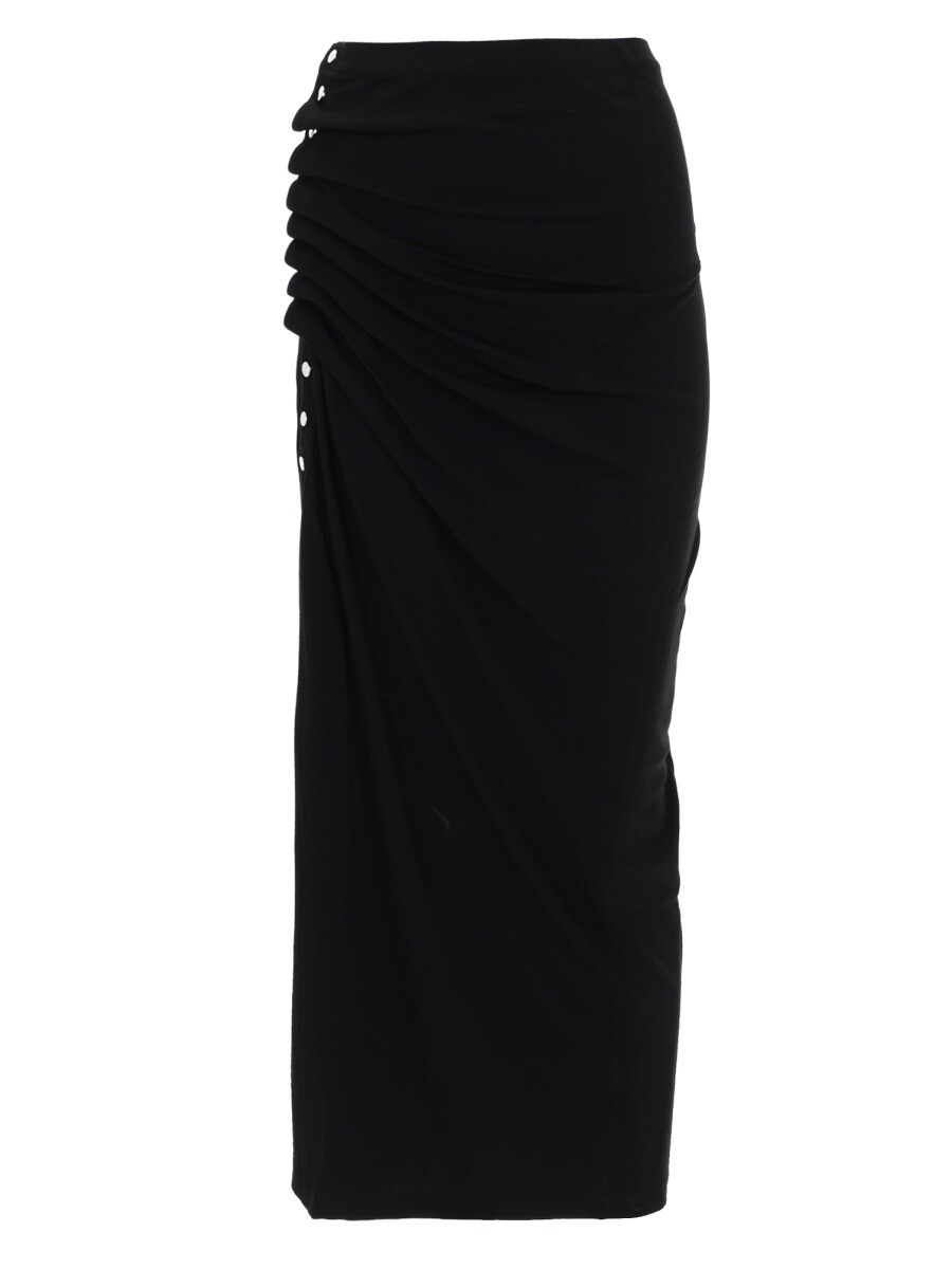 ラバンヌ RABANNE スカート レディース ブラック Skirts 404433 関税 送料無料 2026SS el|BRANDSHOP「il Tesoro」