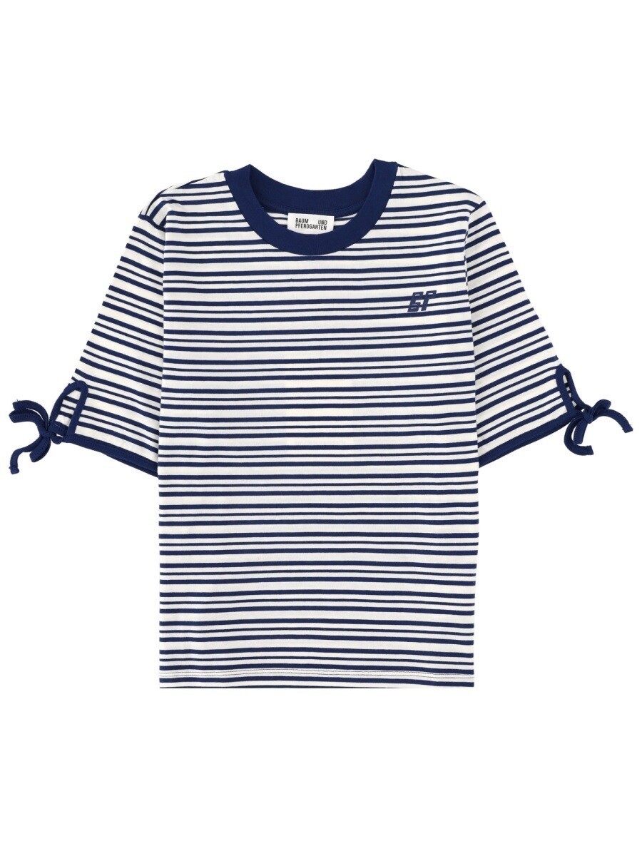 バウム ウンド ヘルガーテン BAUM UND PFERDGARTEN スポーツシャツ プルオーバー レディース 青色 T-shirts and polo shirts 399220 関税 貨物輸送無料 2026SS el