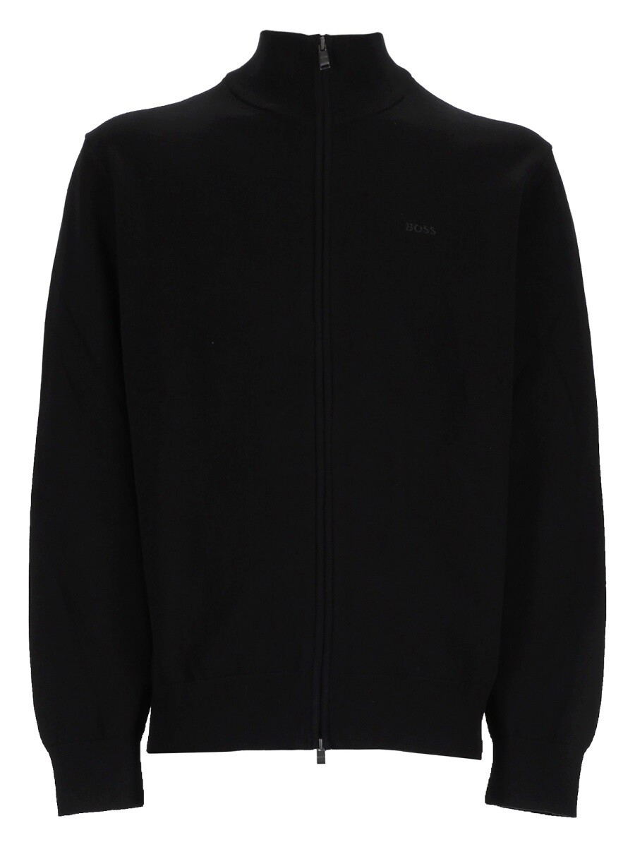 雇い主 BOSS プルオーバー 編み物御召しもの メンズ 黒いこと Knitwear 408496 関税 貨物輸送無料 2026SS el