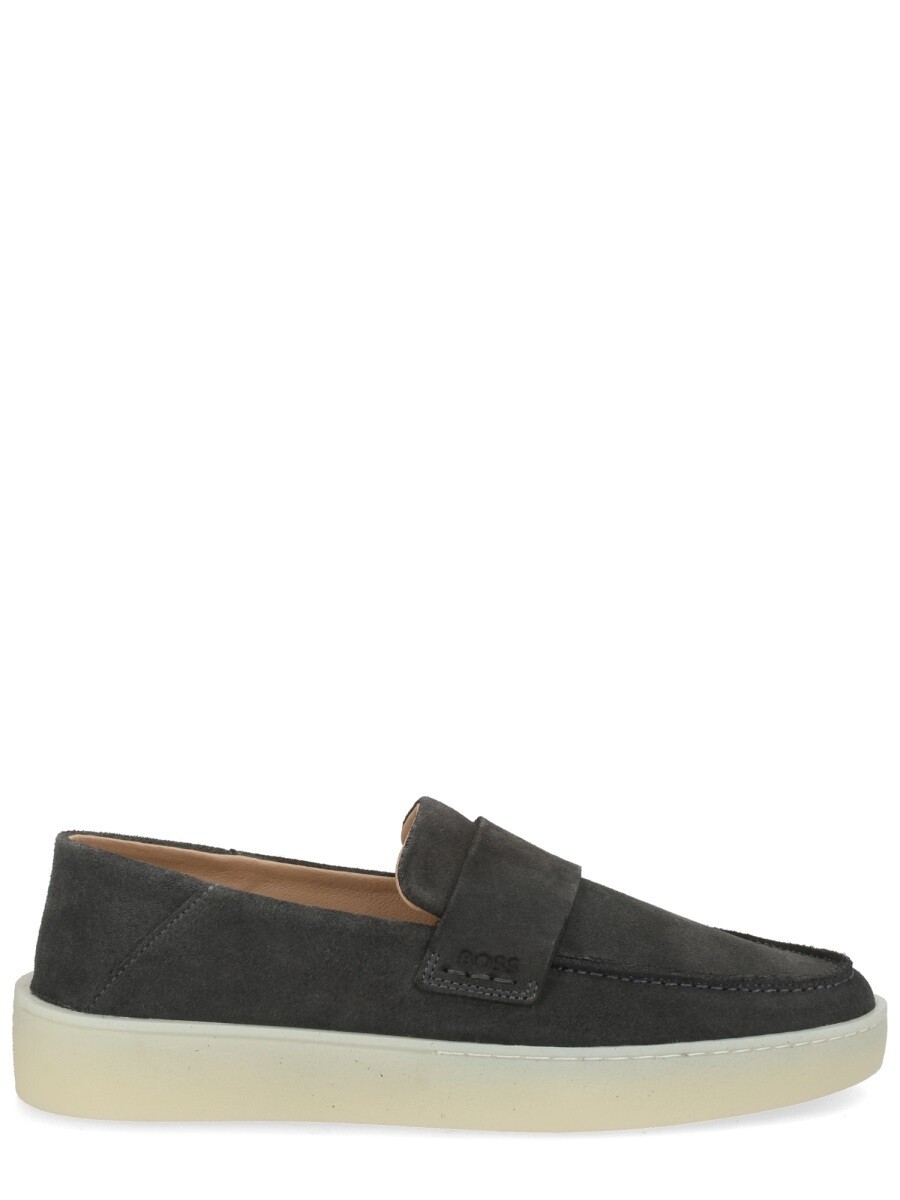 主任者 BOSS 置き目毛皮 メンズ 薄墨色 Loafers 408254 関税 貨物輸送無料 2026SS el