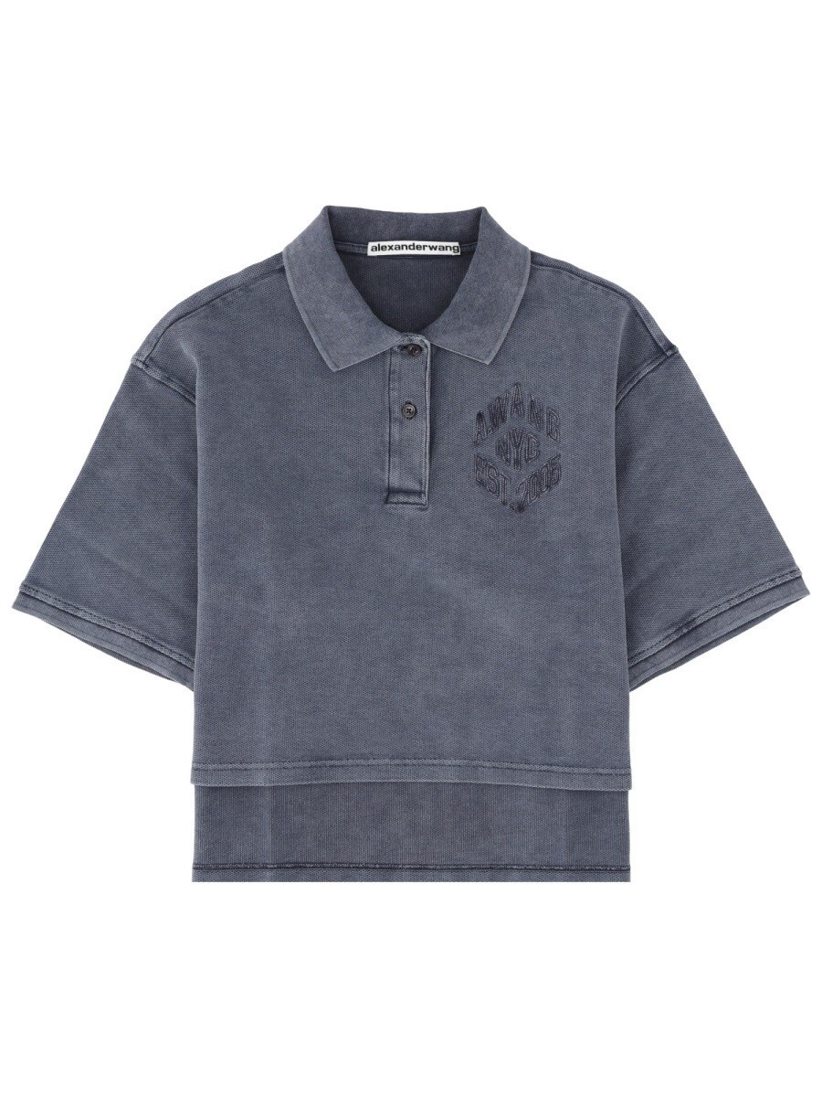 アレキサンダーワン ALEXANDER WANG スポーツシャツ レディース 青碧 Polo 403175 関税 貨物輸送無料 2026SS el