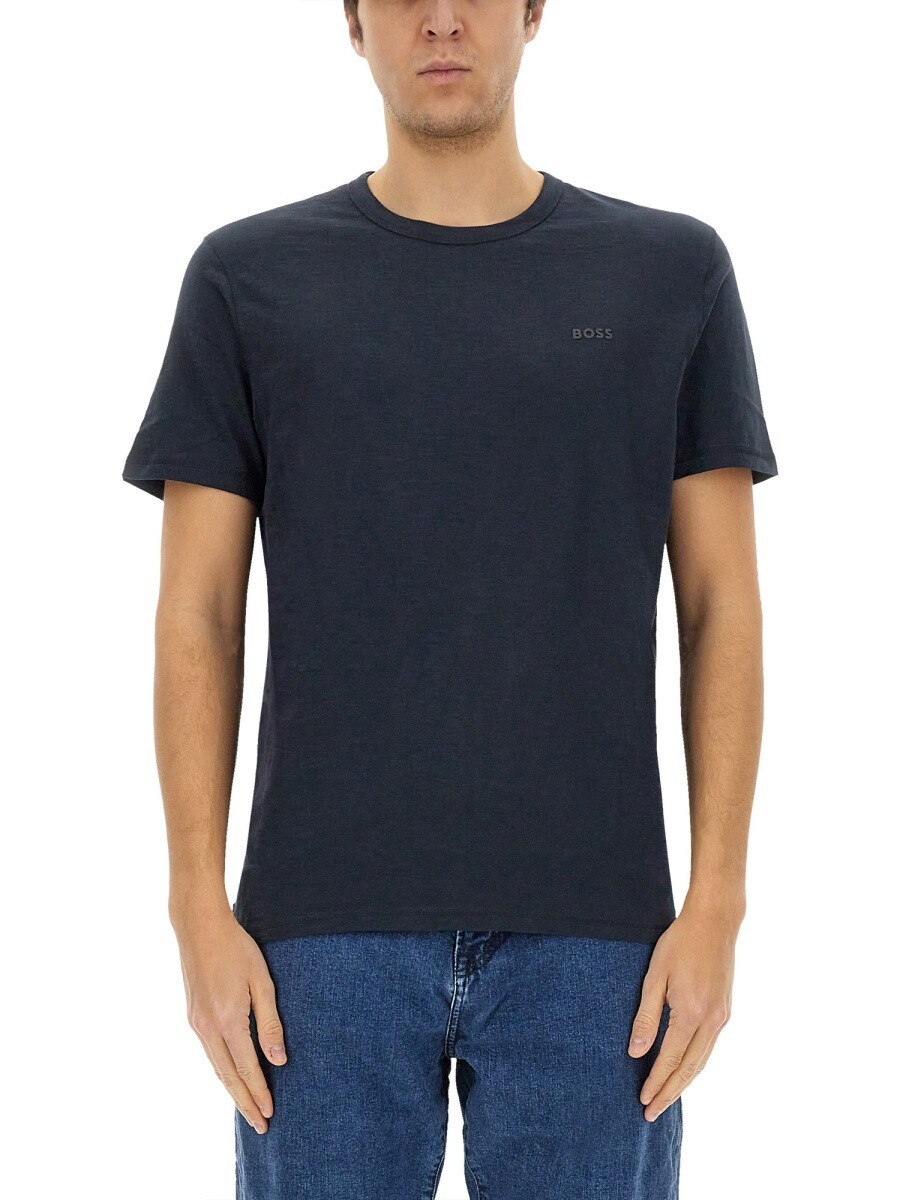 ボス BOSS Tシャツ メンズ ブルー T-shirts 409428 関税 送料無料 2026SS el