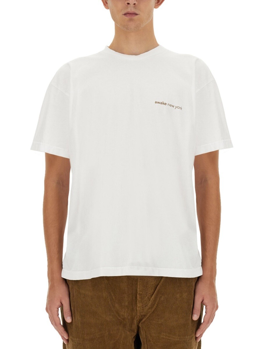 アウェイク ニューヨーク州 AWAKE NY ティーシャツ メンズ 白いこと T-shirts 305084 関税 貨物輸送無料 2023AW el