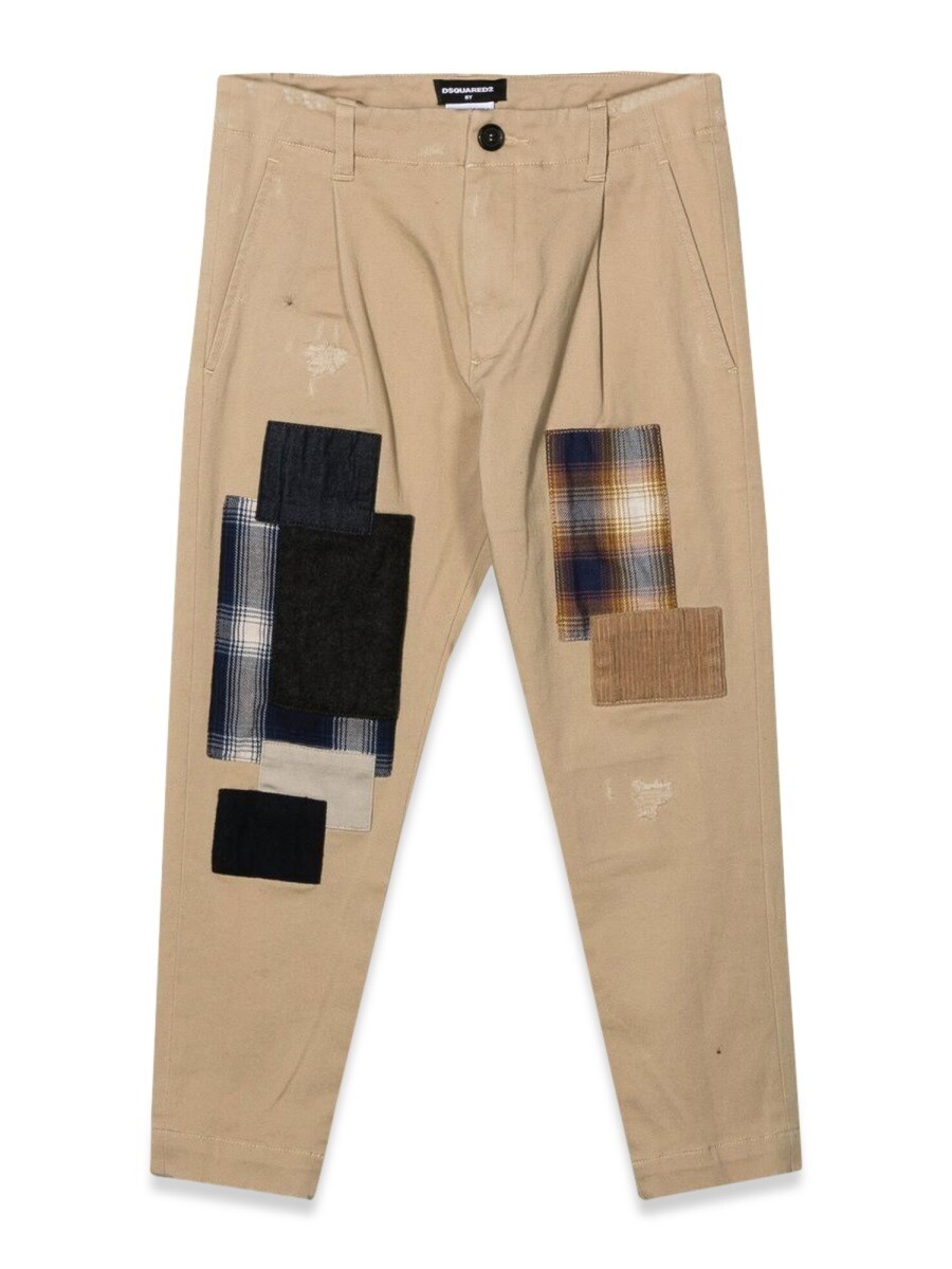 ディースクエアード DSQUARED2 ズボン下 ボーイズ ベージュ Cargo trousers 261280 関税 貨物輸送無料 2022AW el