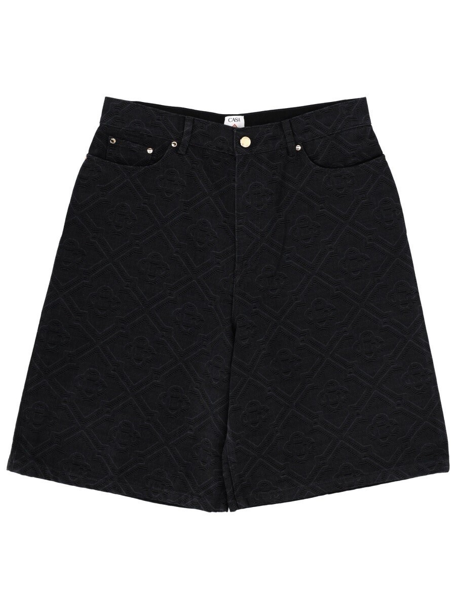カサブランカ CASABLANCA ショーツ メンズ ブラック Shorts 394148 関税 送料無料 2026SS el｜BRANDSHOP「il Tesoro」