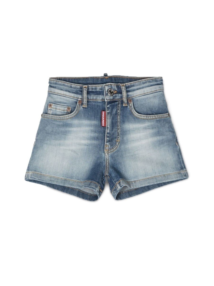 ディースクエアード DSQUARED2 遊撃手ズボン下 ズボン下 さる股引き ガールズ 青色 Shorts 268311 関税 貨物輸送無料 2023SS el