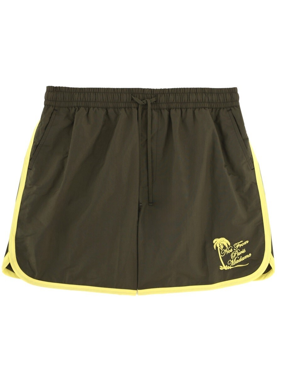 ドロール ド ムッシュ DROLE DE MONSIEUR 海水着 スイムウェア メンズ 緑であること Swimwear 395822 関税 貨物輸送無料 2026SS el