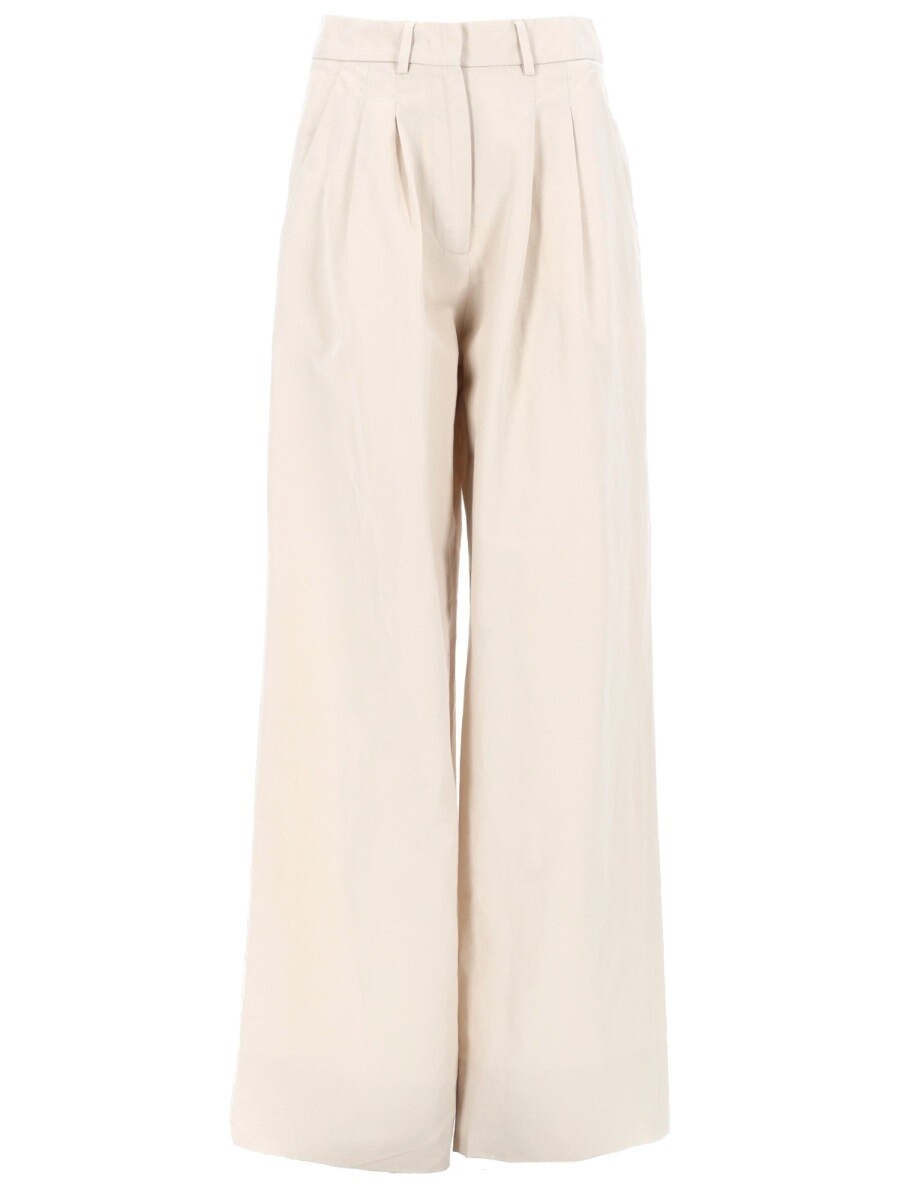 ピーティー トリノ PT TORINO ズボン ズボン下 レディース ベージュ Trousers 403092 関税 貨物輸送無料 2026SS el