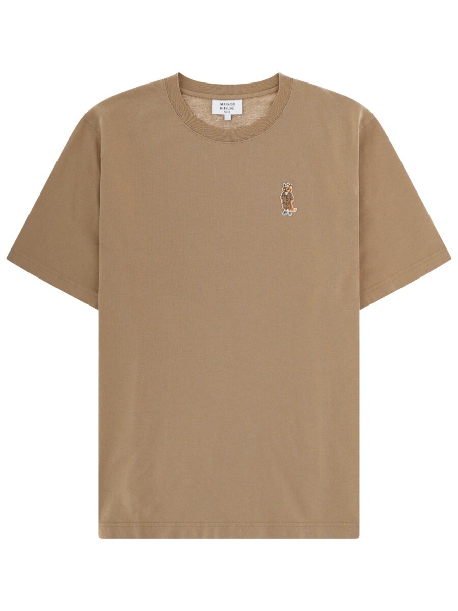 メゾン キツネ MAISON KITSUNE Tシャツ メンズ ベージュ T-shirts 404739 関税 送料無料 2026SS el｜BRANDSHOP「il Tesoro」