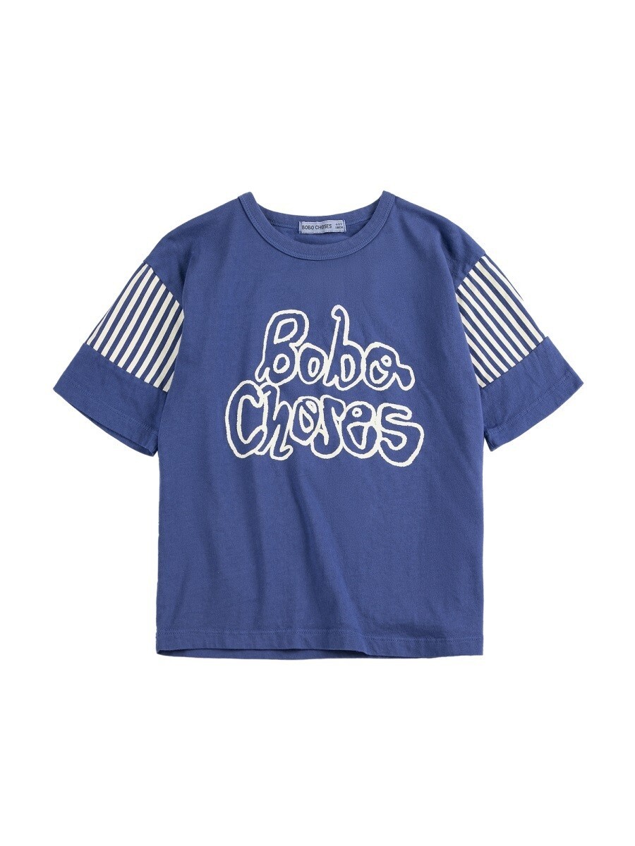 ボボショーズ BOBO CHOSES スポーツシャツ トップス ボーイズ 青色 Polo shirts 399347 関税 貨物輸送無料 2026SS el