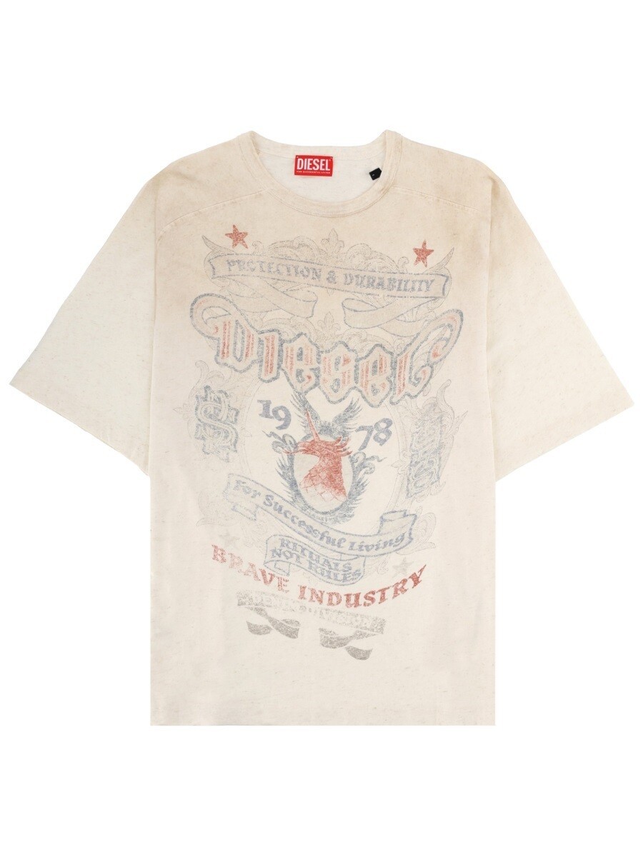ディーゼル DIESEL プルオーバー メンズ ベージュ T-shirts 406739 関税 貨物輸送無料 2026SS el