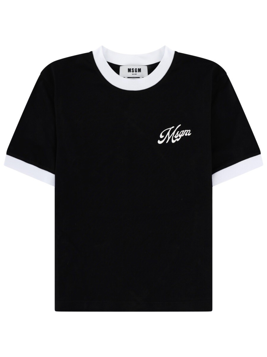エムエスジーエム MSGM スポーツシャツ プルオーバー レディース 黒いこと T-shirts and polo shirts 391811 関税 貨物輸送無料 2026SS el