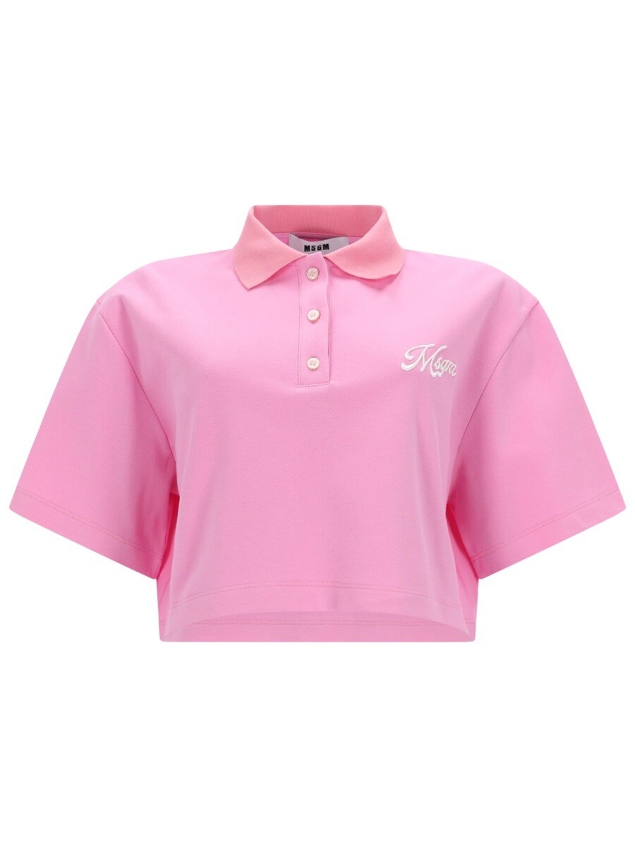 エムエスジーエム MSGM スポーツシャツ レディース さくら色 Polo 405667 関税 貨物輸送無料 2026SS el