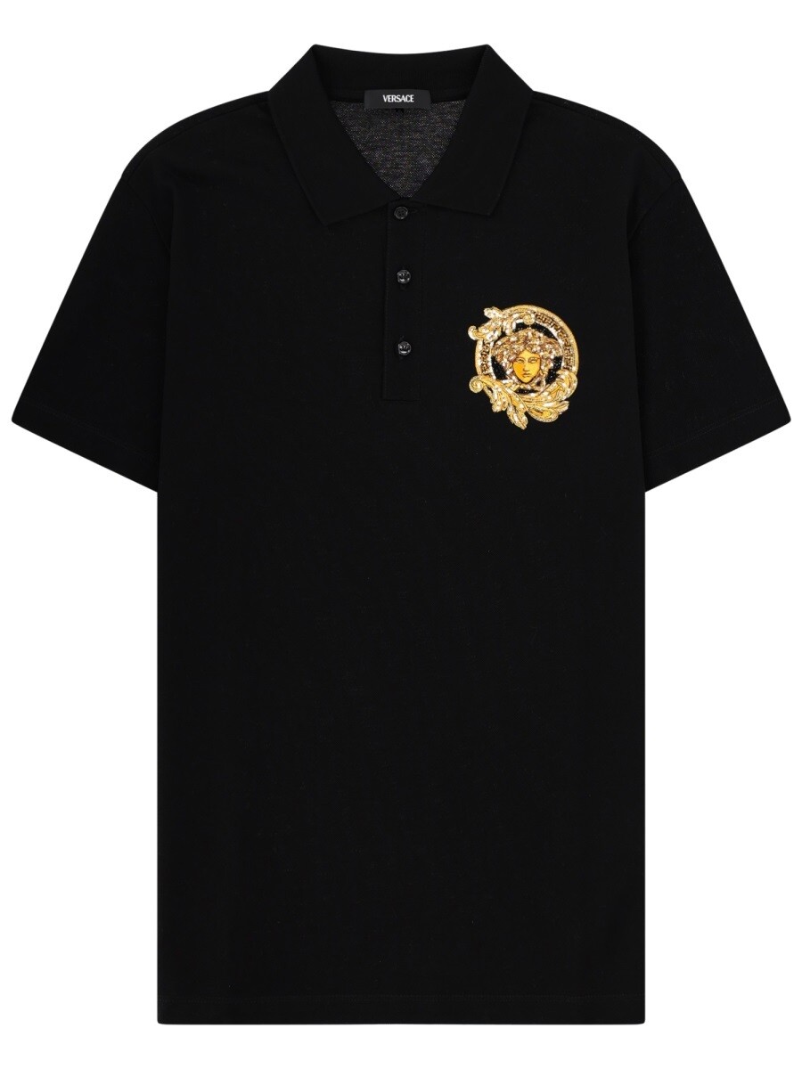 ヴェルサーチ VERSACE スポーツシャツ メンズ 黒いこと Polo shirts 402748 関税 貨物輸送無料 2026SS el