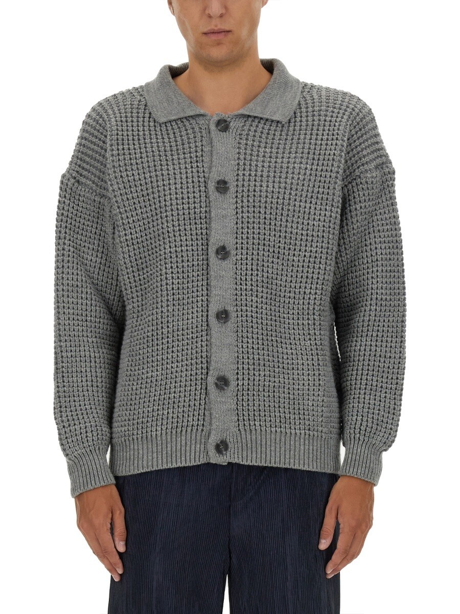 身寄り 一塁手 FAMILY FIRST プルオーバー 編み物御召しもの メンズ 薄墨色 Knitwear 338680 関税 貨物輸送無料 2024AW el