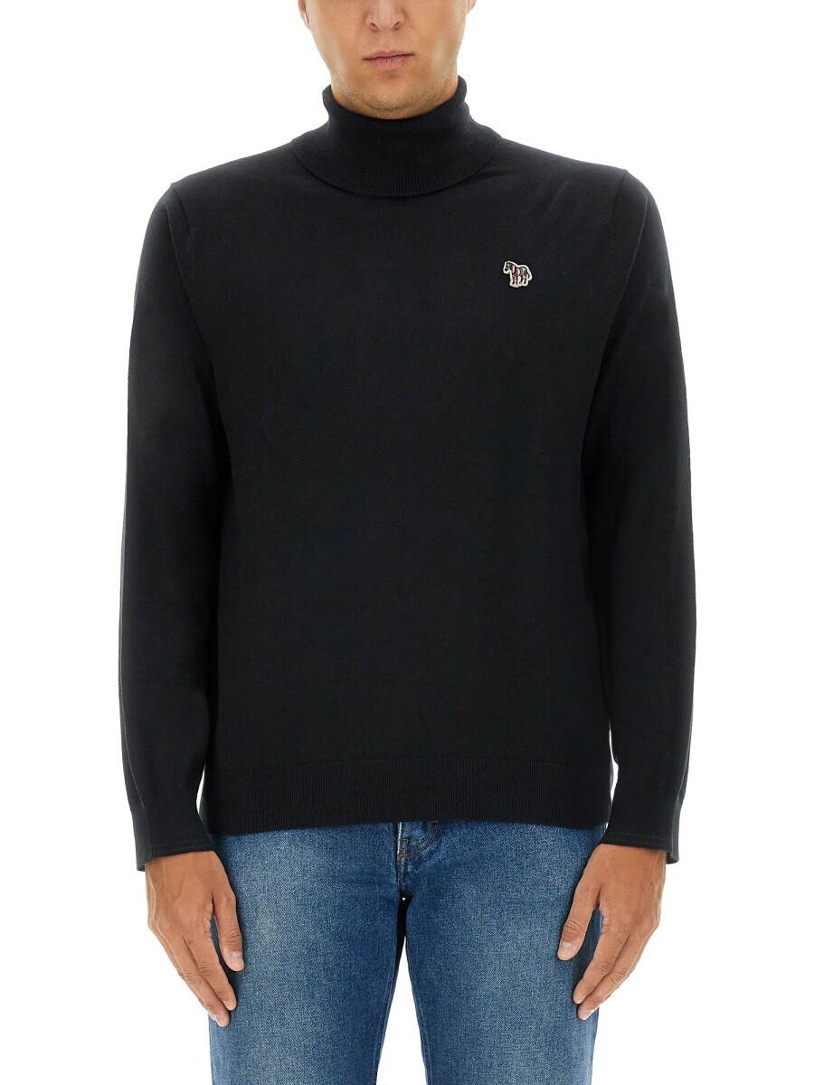 極点スミス PAUL SMITH プルオーバー 編み物御召しもの メンズ 黒いこと Knitwear 338217 関税 貨物輸送無料 2024AW el