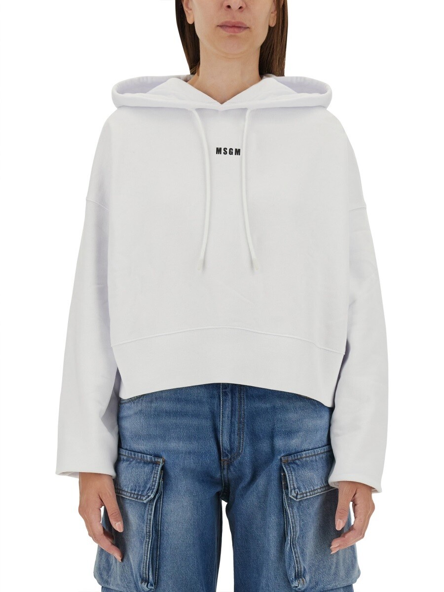 エムエスジーエム MSGM 調教師 レディース 白いこと Sweatshirts 337886 関税 貨物輸送無料 2024AW el