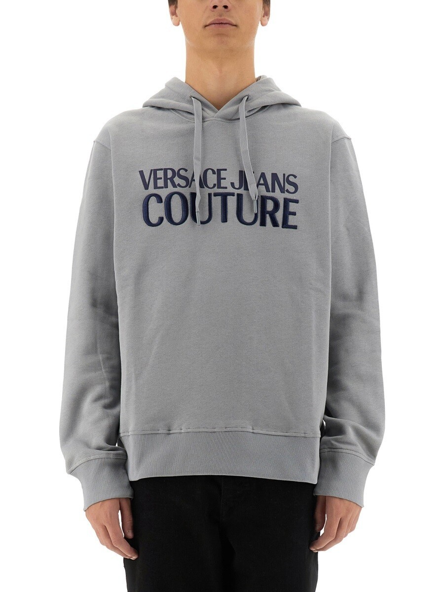 ヴェルサーチ デニム クチュール VERSACE JEANS COUTURE トレーナー 調教師 メンズ 薄墨色 Sweatshirts 340150 関税 貨物輸送無料 2024AW el