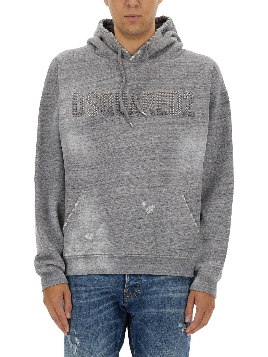 ディースクエアード DSQUARED2 トレイナー 調教師 メンズ 薄墨色 Sweatshirts 340064 関税 貨物輸送無料 2024AW el