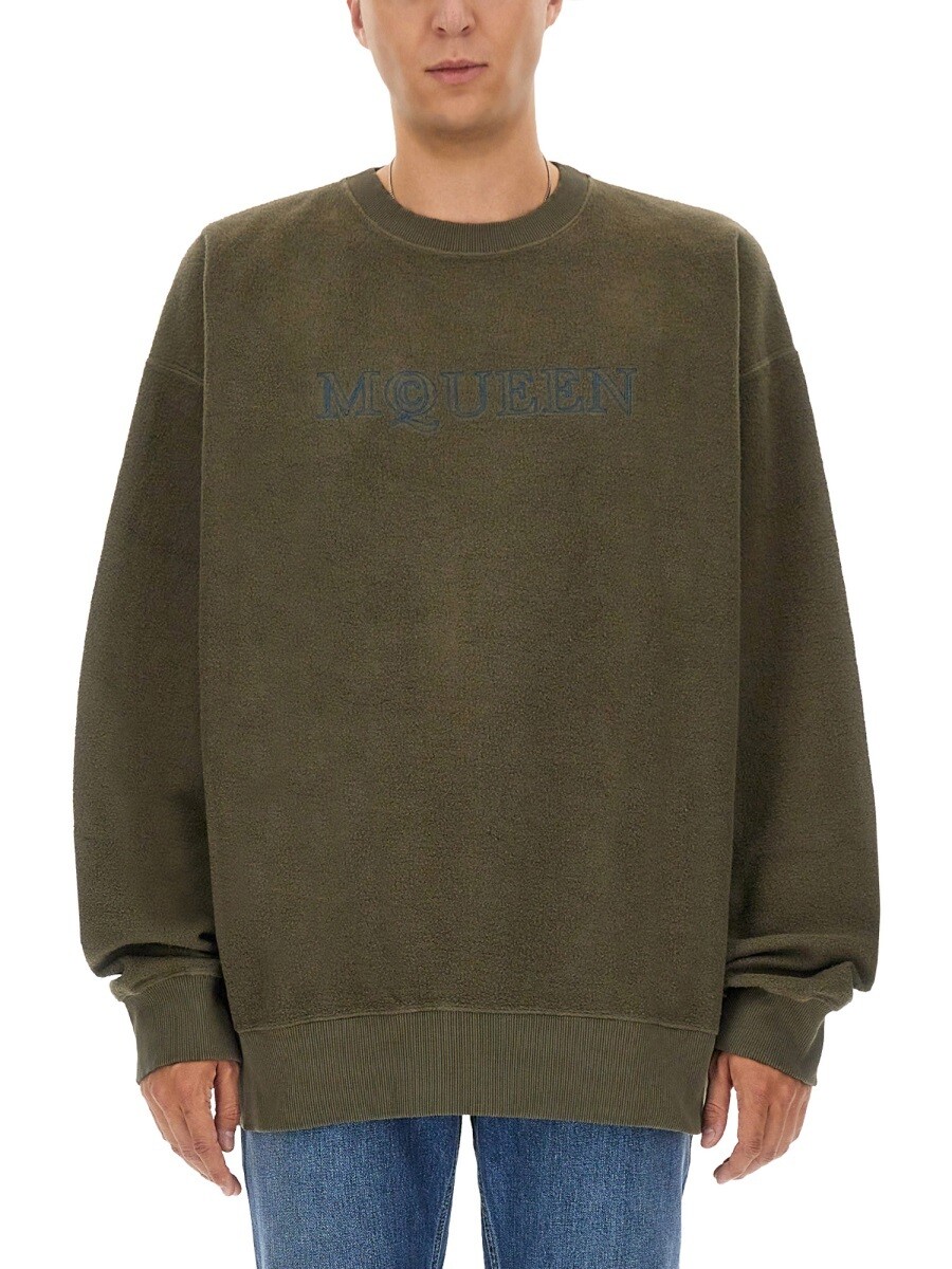 アレキサンダー マックイーン ALEXANDER MCQUEEN トレイナー 調教師 メンズ 緑であること Sweatshirts 342541 関税 貨物輸送無料 2024AW el