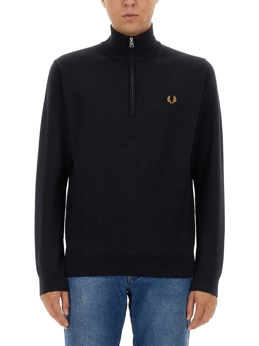 フレッド ペリー FRED PERRY プルオーバー 編み物御召しもの メンズ 青味 Knitwear 341063 関税 貨物輸送無料 2024AW el