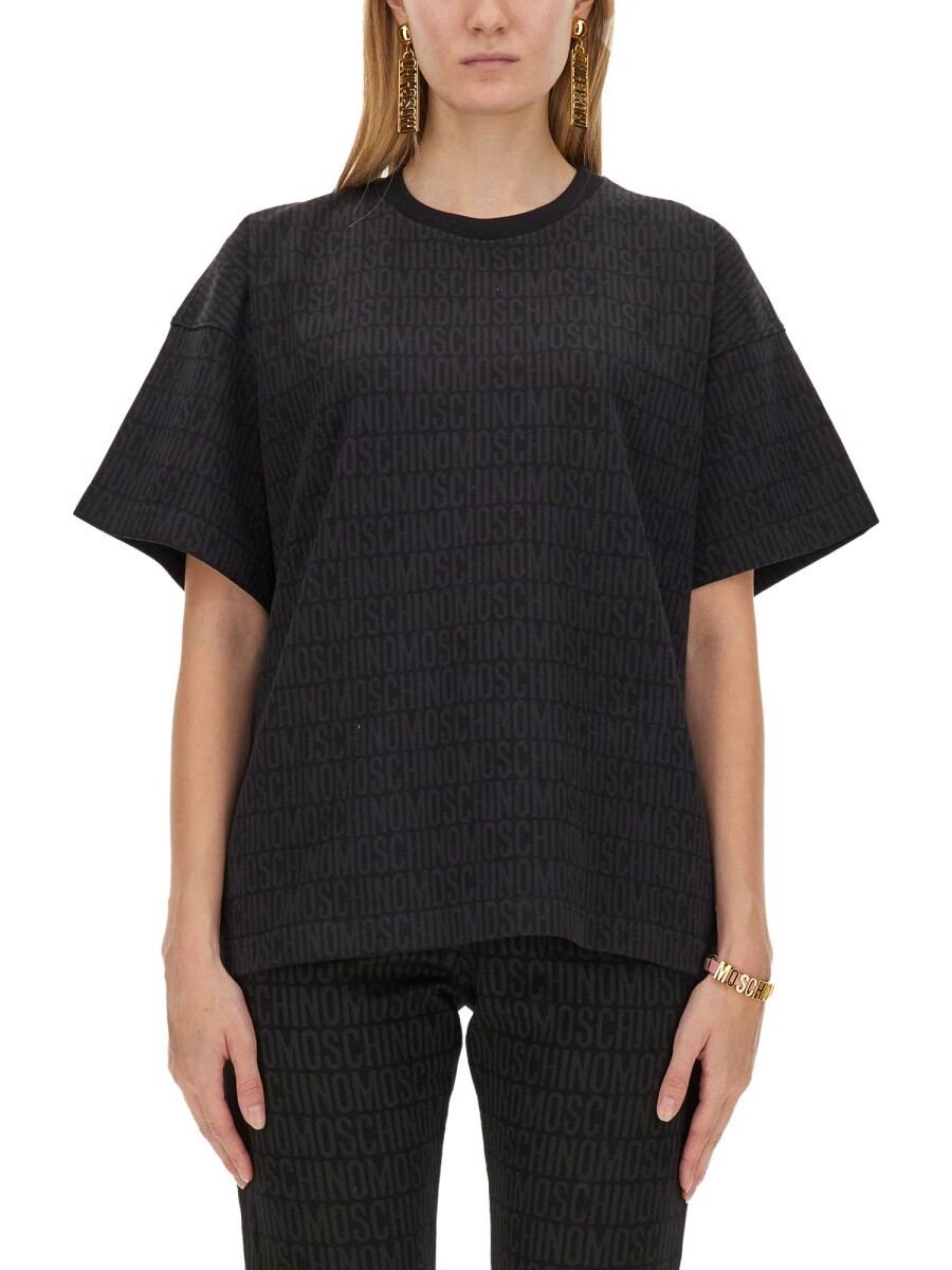 モスキーノ MOSCHINO ポロシャツ Tシャツ レディース ブラック T-shirts and polo shirts 338065 関税 送料無料 2024AW el｜BRANDSHOP「il Tesoro」