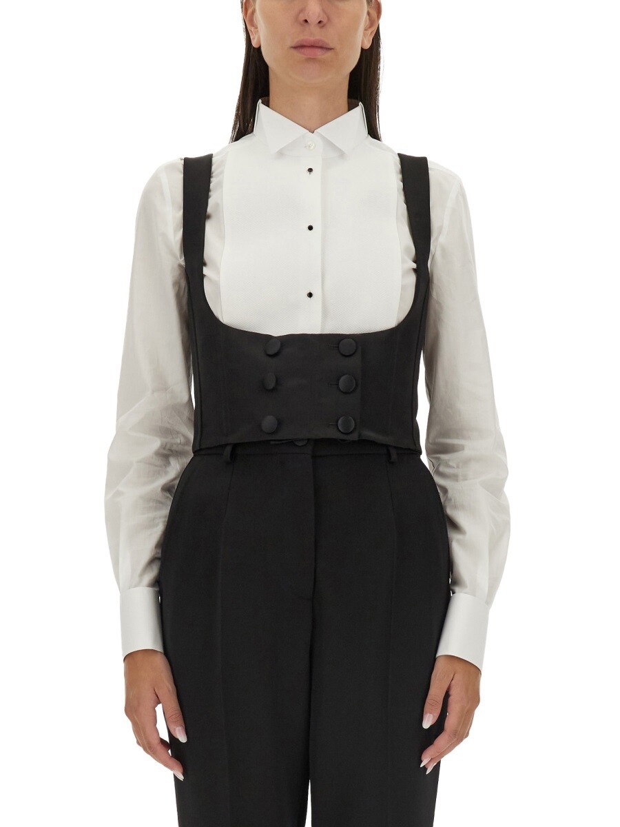 ドルチェ\u0026ガッバーナ DOLCE\u0026GABBANA ジレ より良い レディース 黒いこと Vests 340130 関税 貨物輸送無料 2024AW el