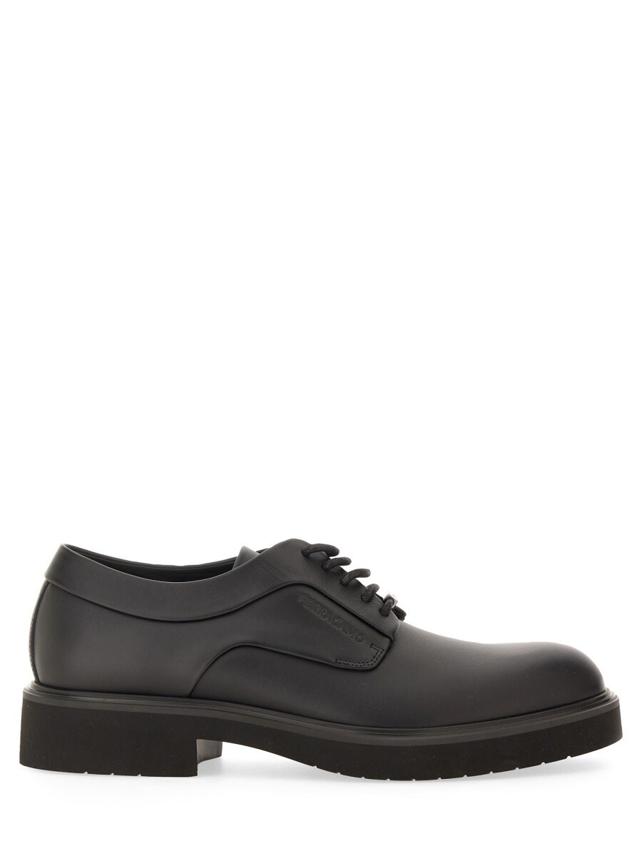 フェラガモ FERRAGAMO レースアップシューズ 御召しものシューズ メンズ 黒いこと Lace-up Shoes 338707 関税 貨物輸送無料 2024AW el