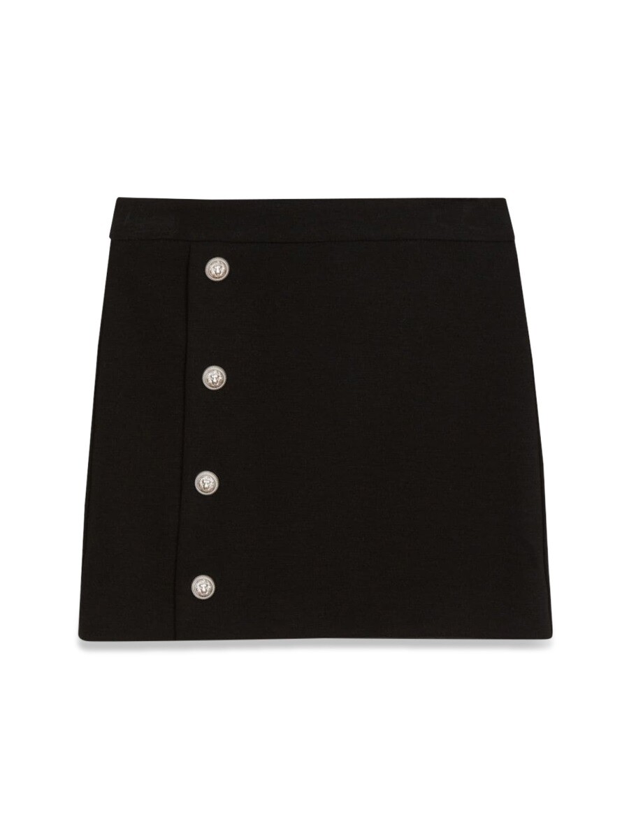 バルマン BALMAIN ミニ御徒面子 スコート ガールズ 黒いこと Mini-skirts 339653 関税 貨物輸送無料 2024AW el