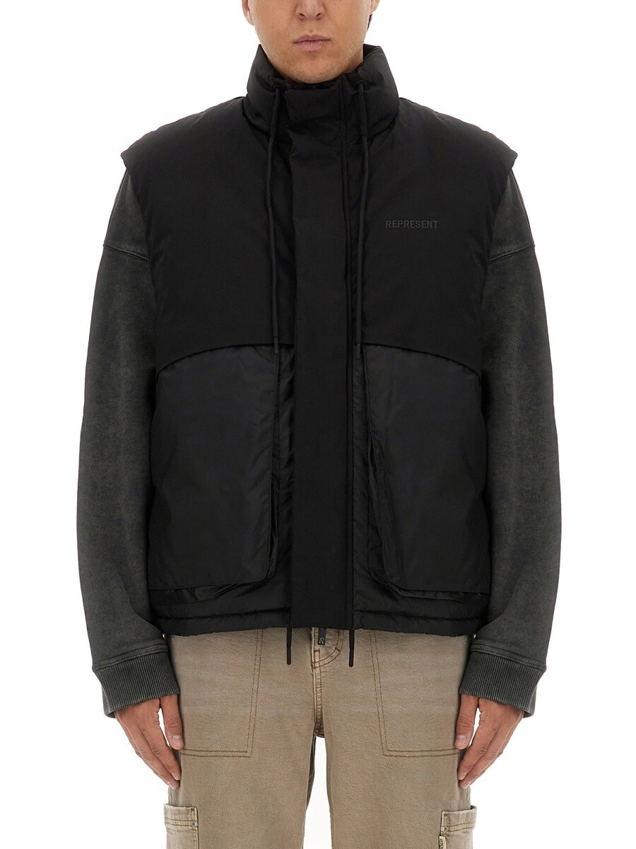 リプレゼント REPRESENT ジレ ベスト メンズ ブラック Vests 336868 関税 送料無料 2024AW el
