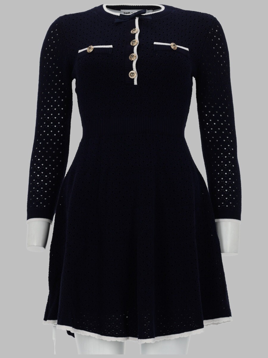 セルフ すがた絵 SELF PORTRAIT 衣裳 御召しもの レディース 青碧 Dresses 409692 関税 貨物輸送無料 2026SS el